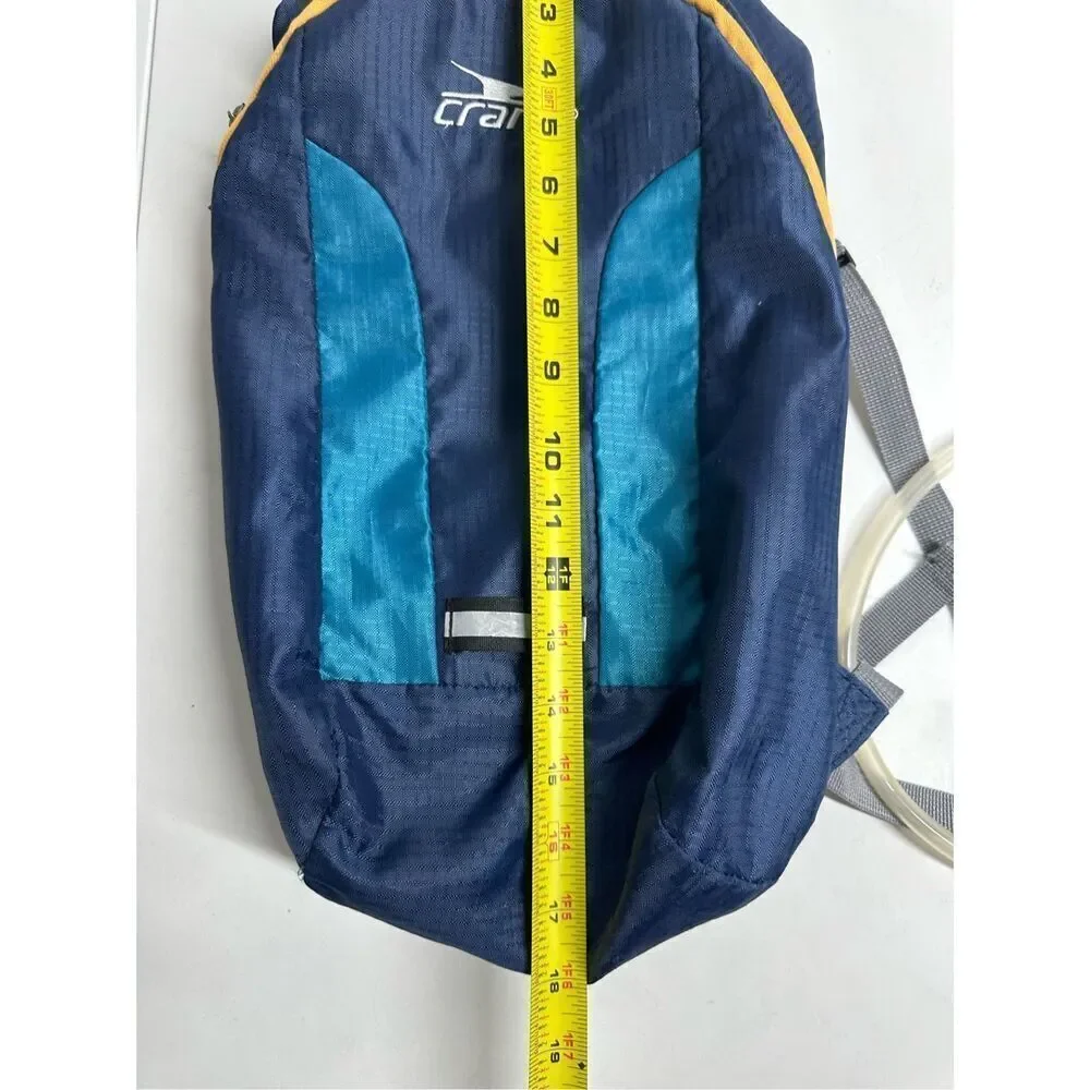 Crane Sports Hydration Blue Hiking Backpack - 2L W Padded Mesh & Adjust Belt